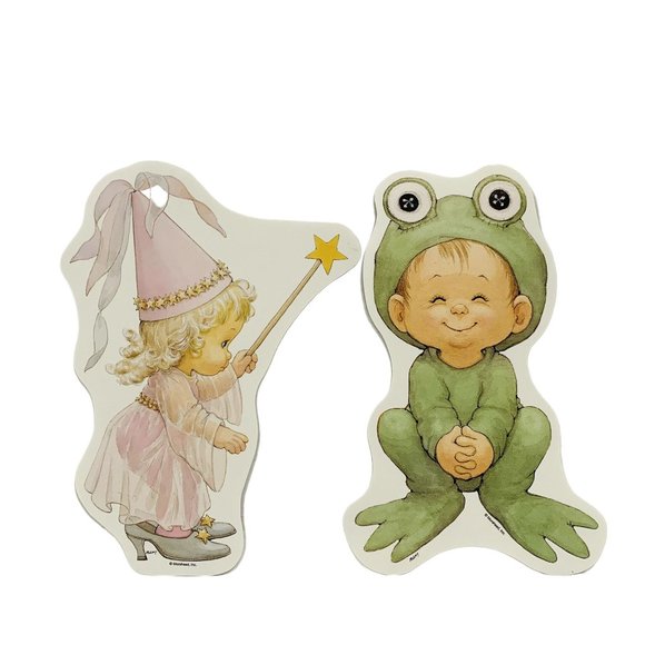 Vintage Morehead Paper Cutouts Halloween Kids Playing Dress Up Wall Decor - Picture 3 of 7